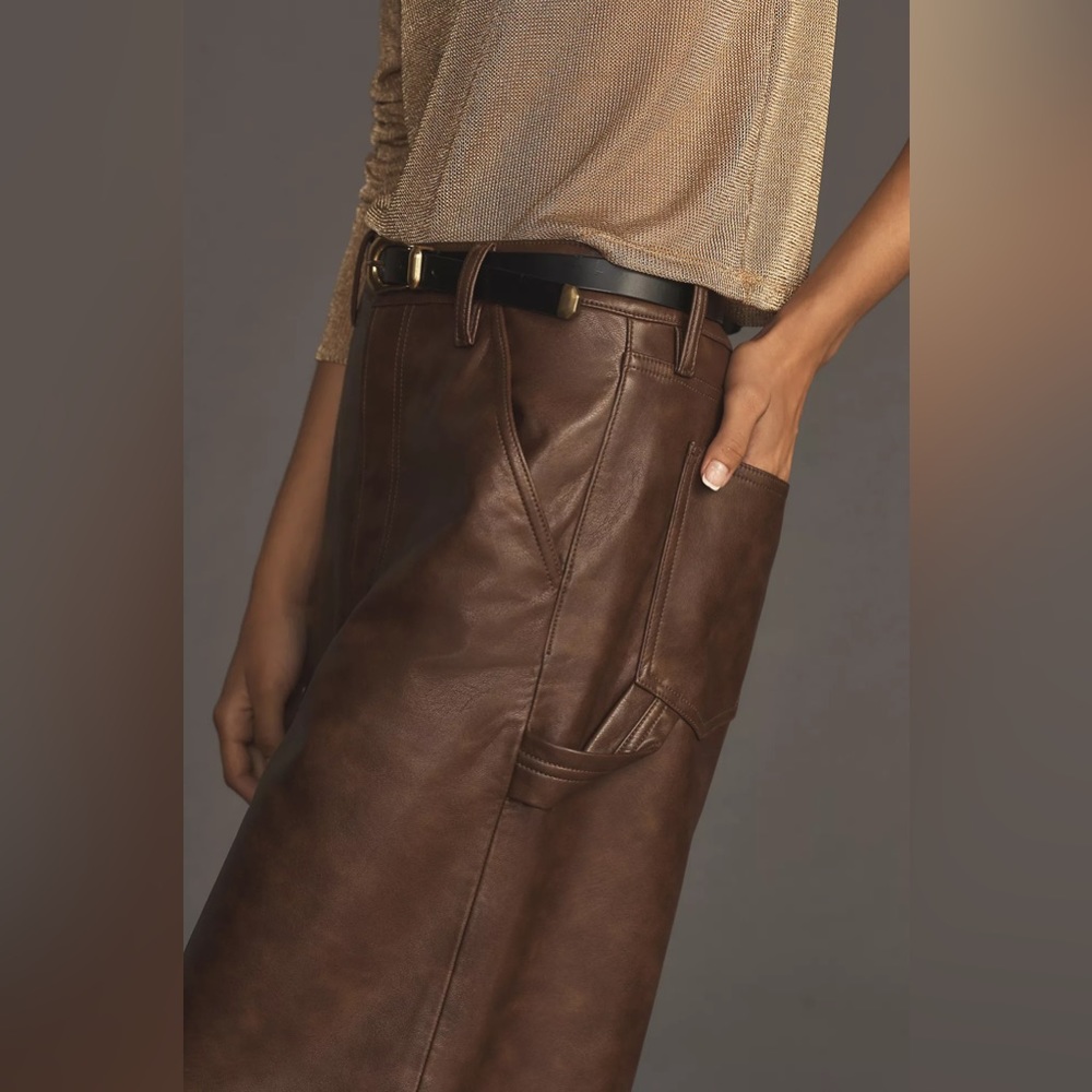 NWT AGOLDE Dale Leather Trouser Jeans - Picture 3 of 4